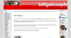Desktop Screenshot of billigeknoepfe.de